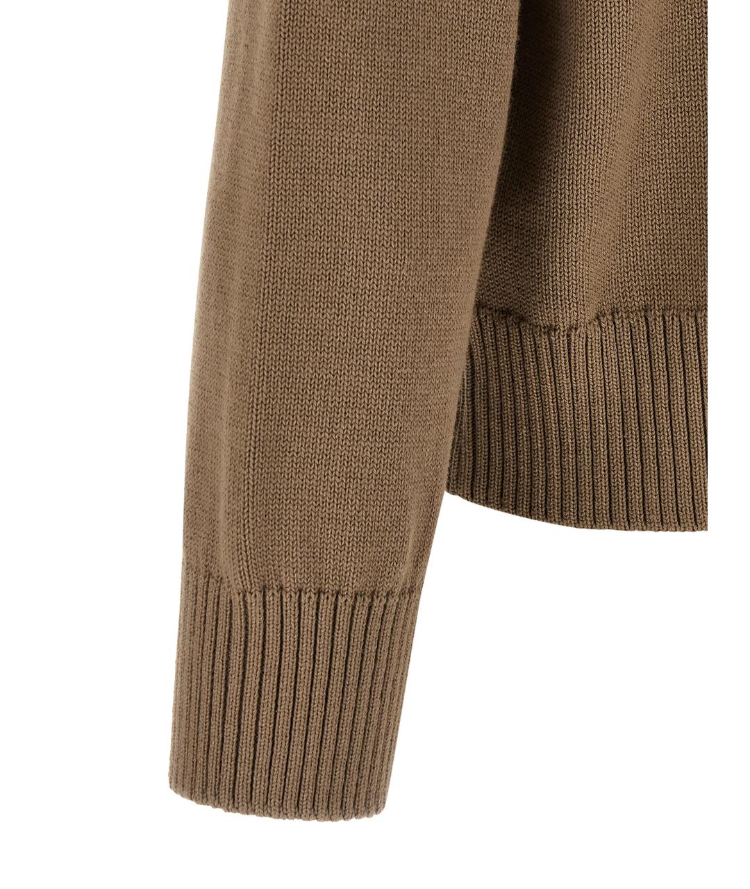 Ami Paris Бежевый шерстяной джемпер / свитер, фото 4