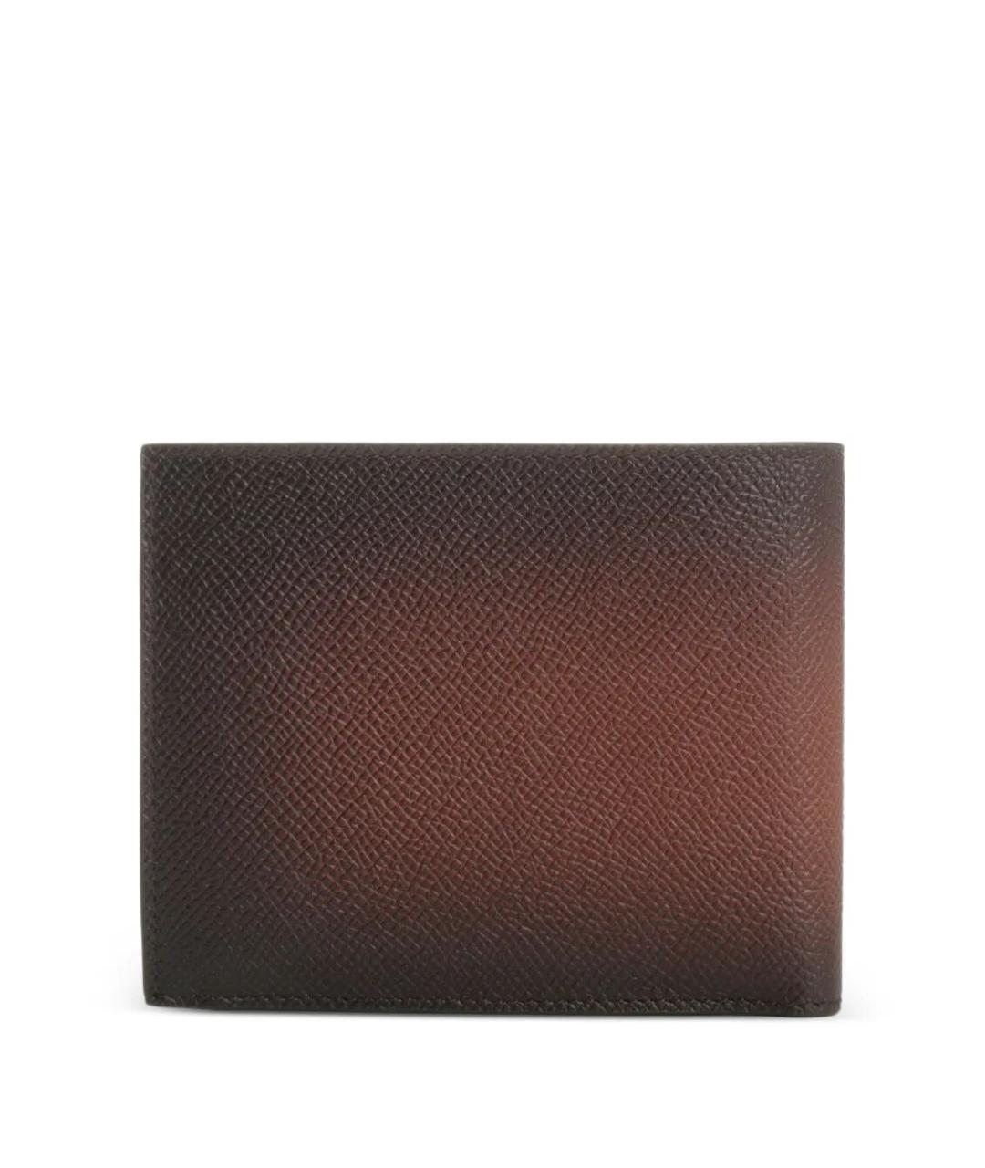 FERRAGAMO Коричневый кожаный кошелек, фото 3