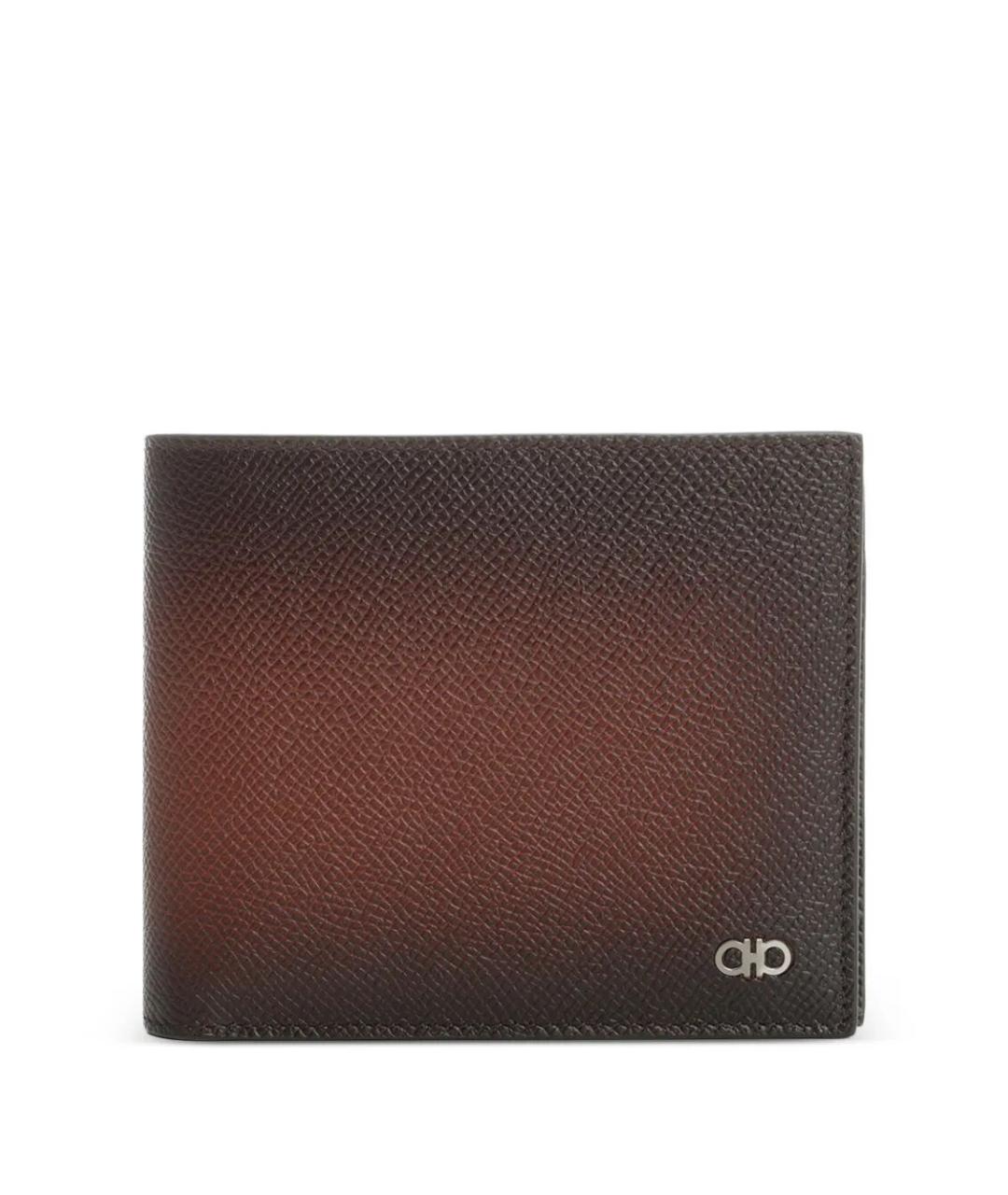 FERRAGAMO Коричневый кожаный кошелек, фото 1