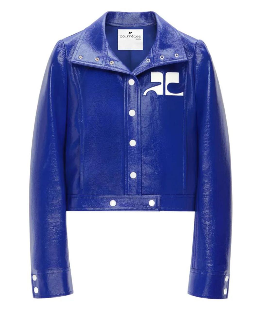 COURREGES Синяя хлопковая куртка, фото 1
