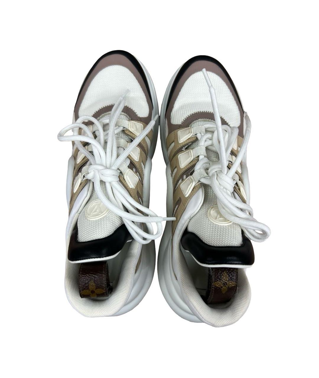 LOUIS VUITTON Мульти кожаные кроссовки, фото 3