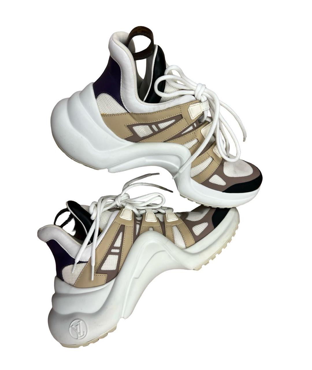 LOUIS VUITTON Мульти кожаные кроссовки, фото 7