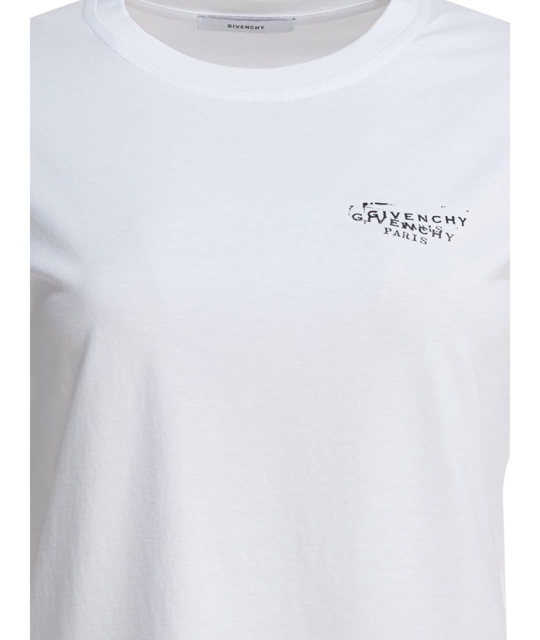 GIVENCHY Белая хлопковая футболка, фото 3