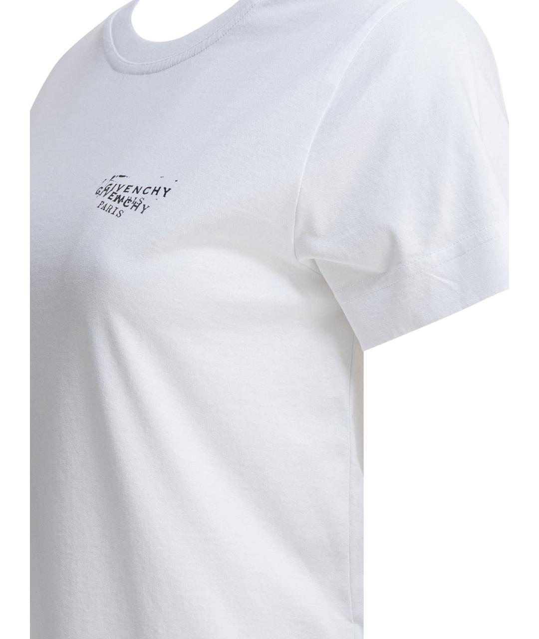 GIVENCHY Белая хлопковая футболка, фото 4