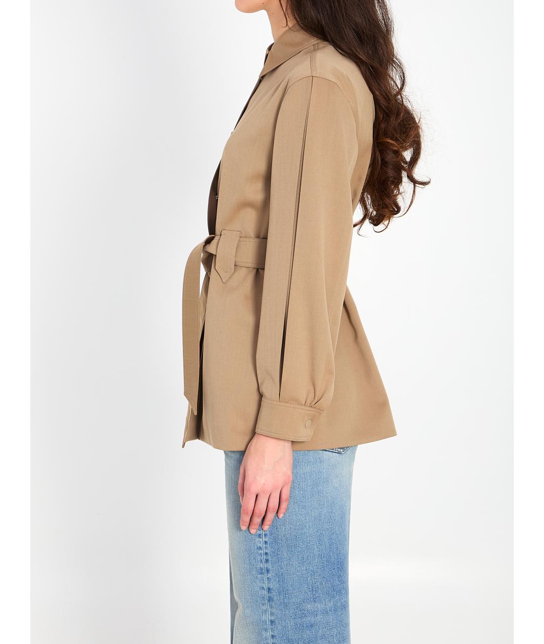 MAX MARA Бежевая рубашка, фото 3