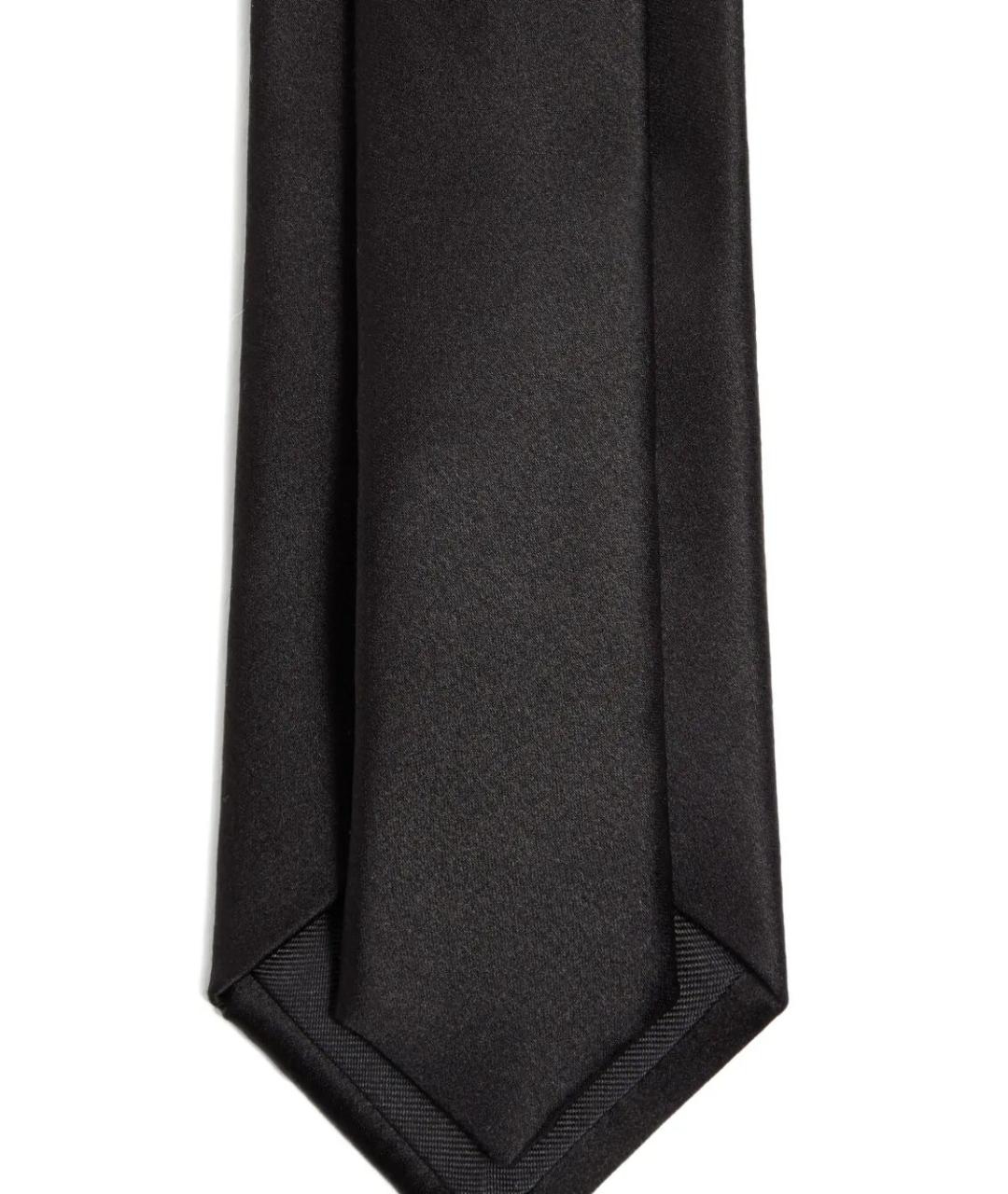 VALENTINO Черный шелковый галстук, фото 3