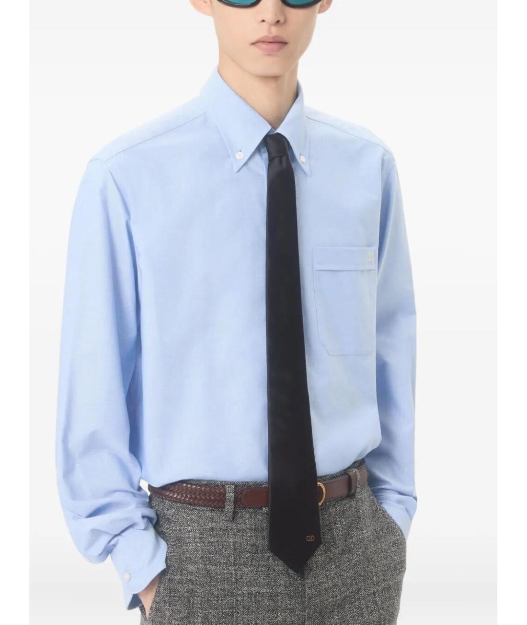 VALENTINO Черный шелковый галстук, фото 2