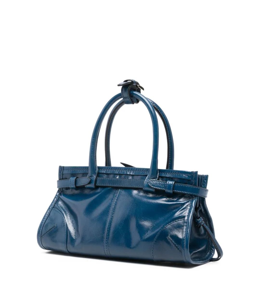 PRADA Синяя кожаная сумка тоут, фото 5