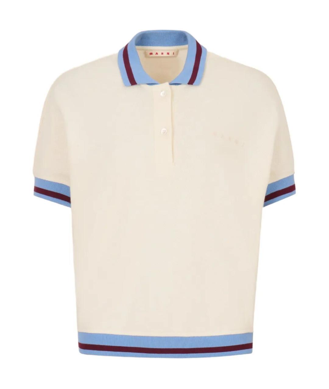 MARNI Бежевая хлопковая футболка, фото 1