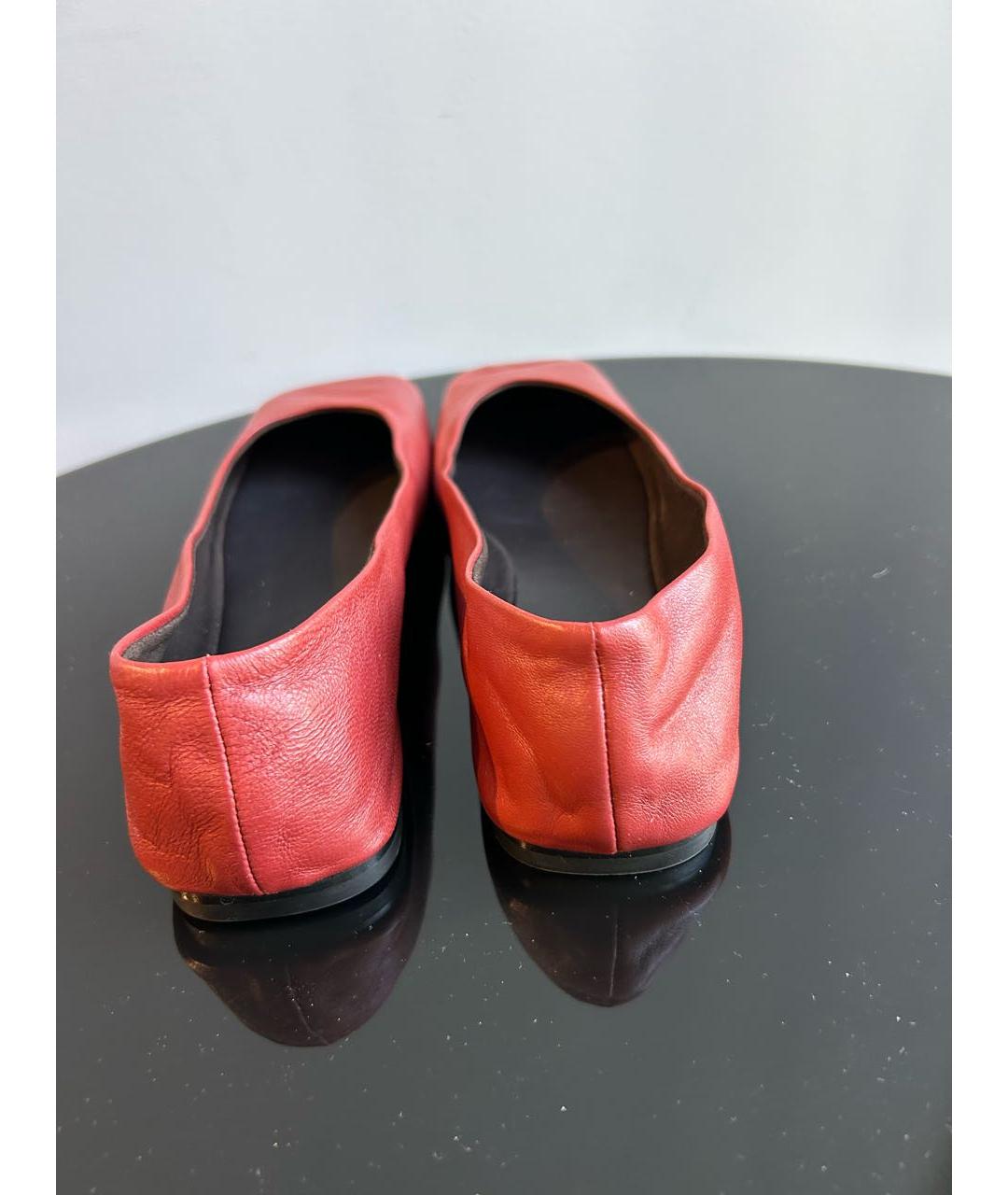 THE ROW Коричневые кожаные балетки, фото 4
