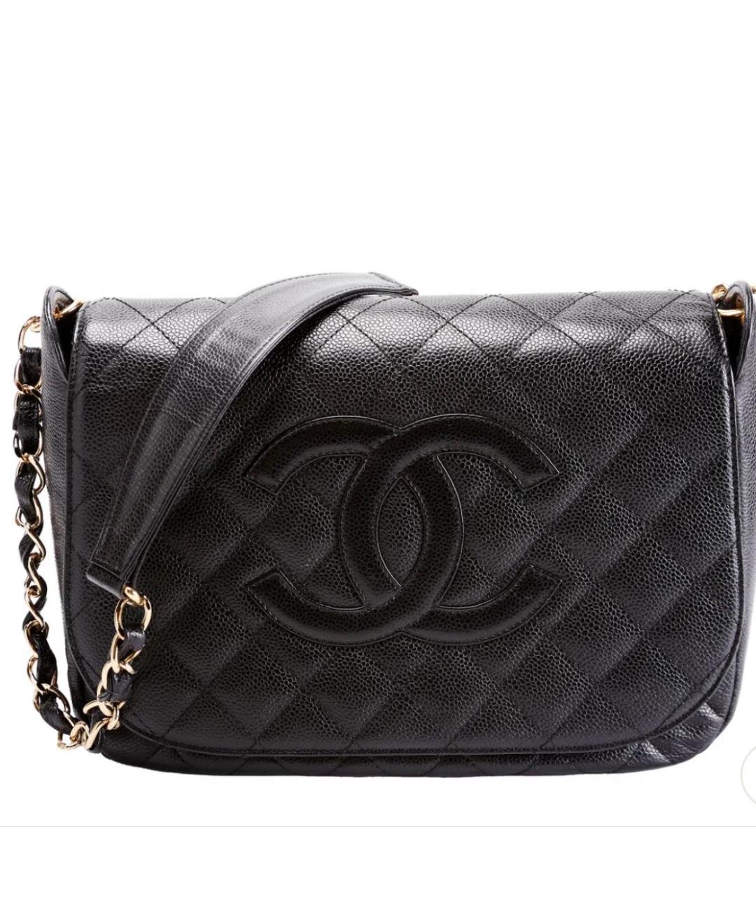 CHANEL Черная замшевая сумка через плечо, фото 1