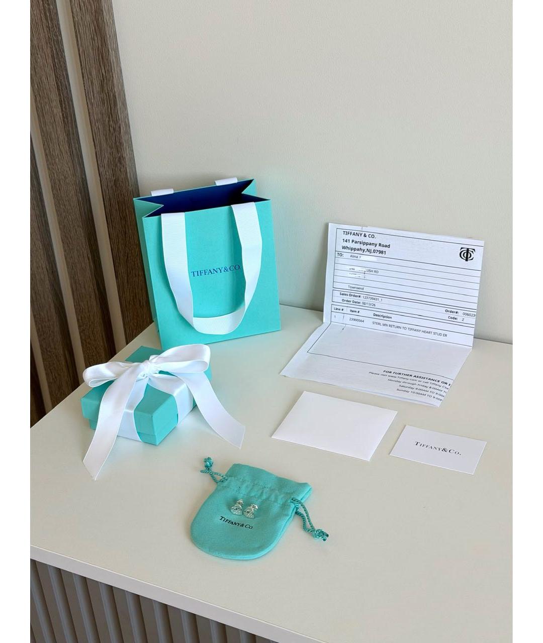 TIFFANY&CO Серебряные серебряные серьги, фото 3