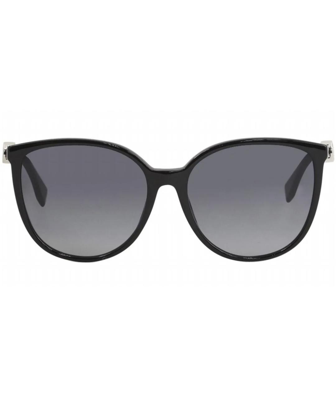 FENDI Черные пластиковые солнцезащитные очки, фото 8