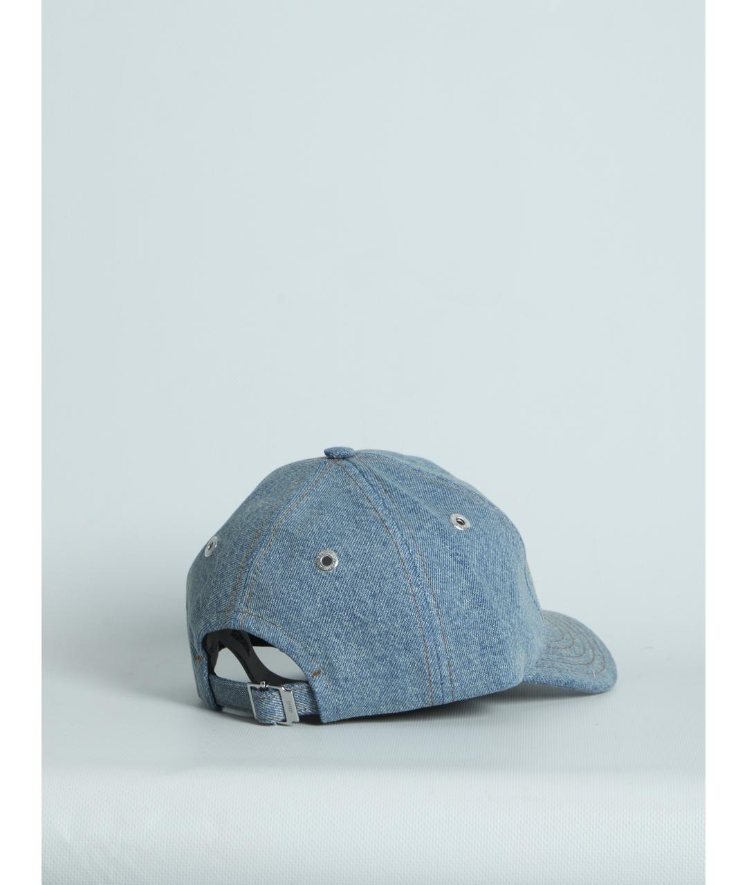 Ami Paris Синяя хлопковая кепка/бейсболка, фото 2