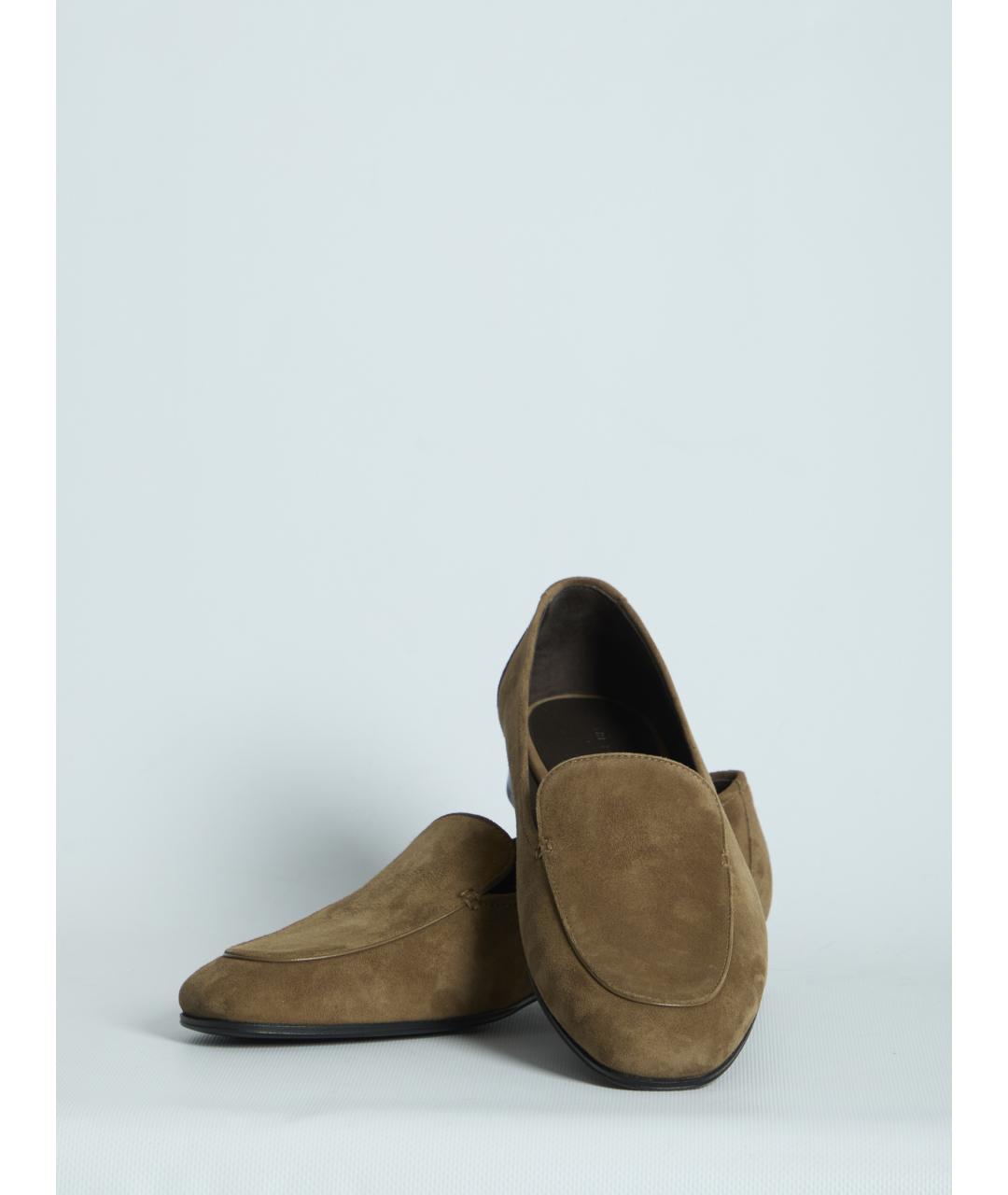THE ROW Коричневые замшевые лоферы, фото 5