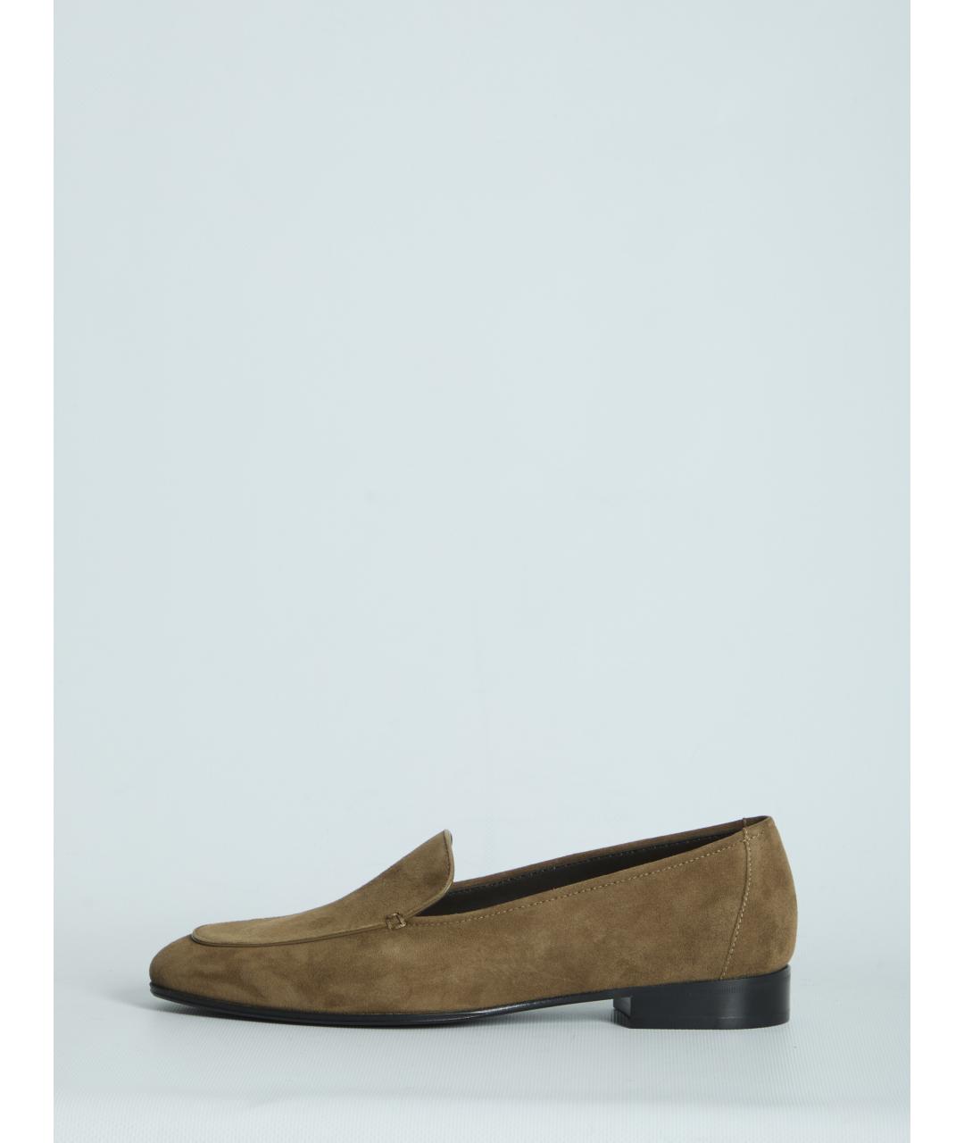 THE ROW Коричневые замшевые лоферы, фото 4