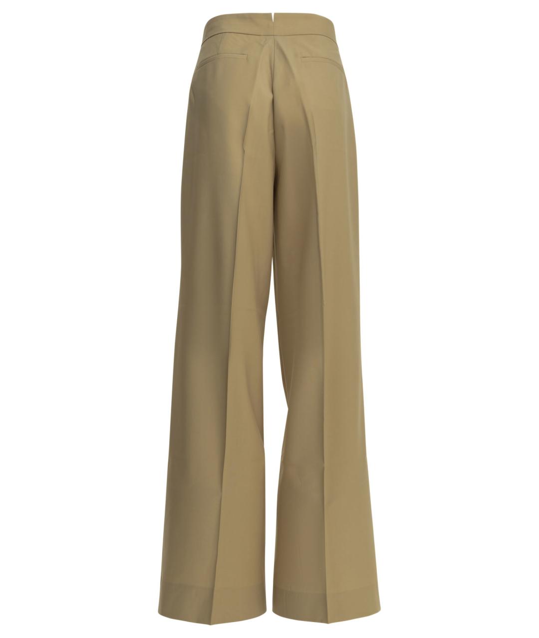 Sa Su Phi Бежевые шерстяные прямые брюки, фото 2