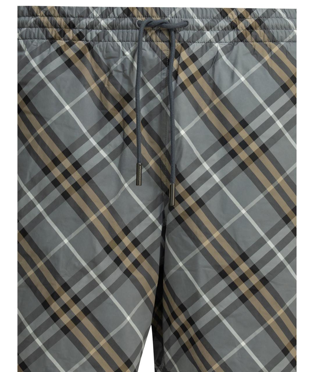 BURBERRY Синие полиамидовые шорты, фото 3