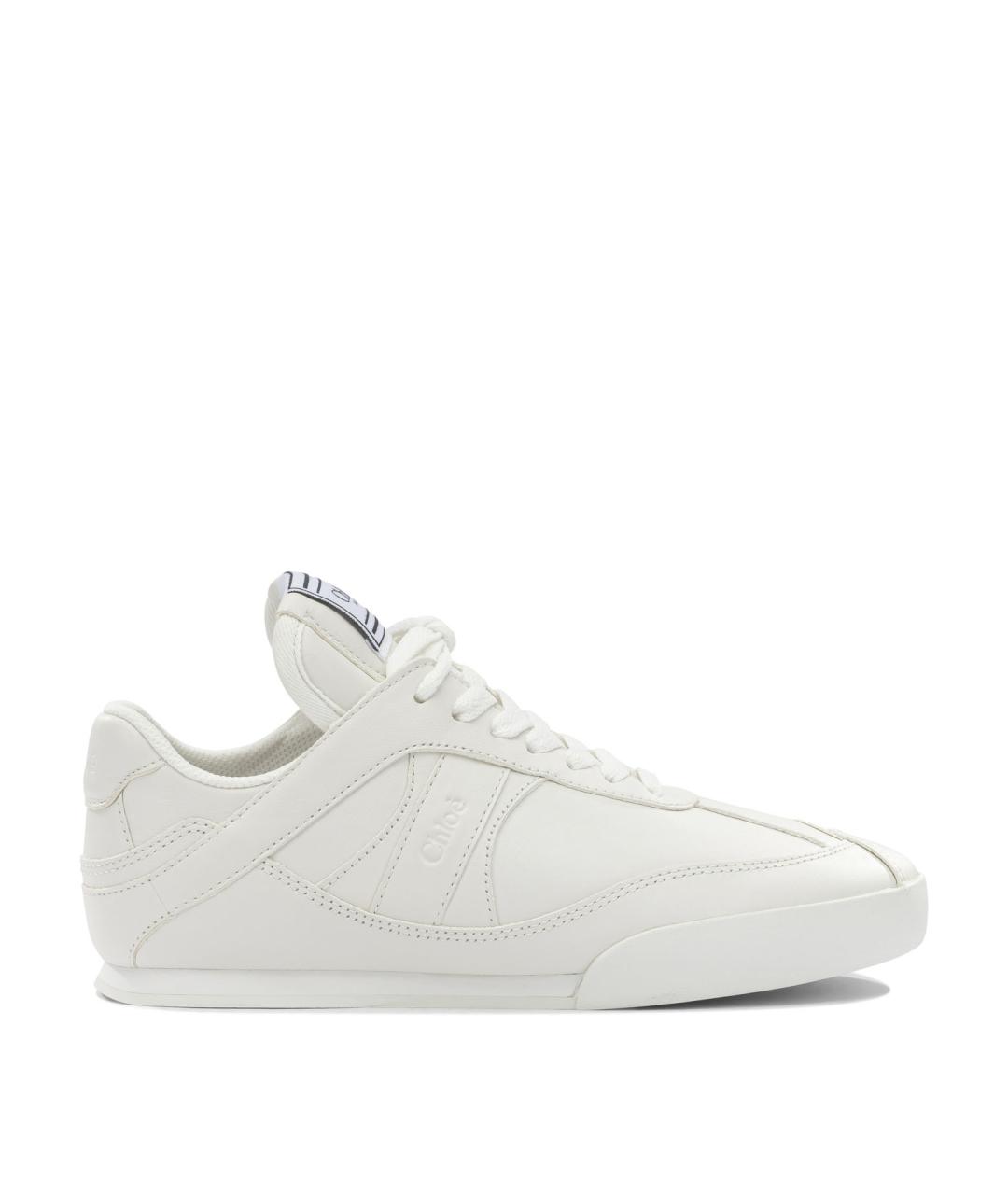 CHLOE Белые кожаные кроссовки, фото 1