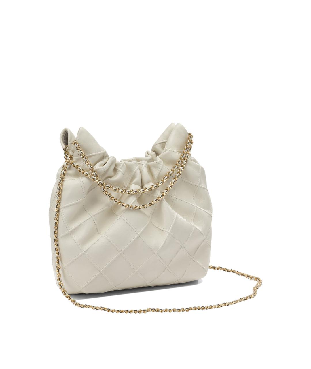 TORY BURCH Белая кожаная сумка через плечо, фото 2