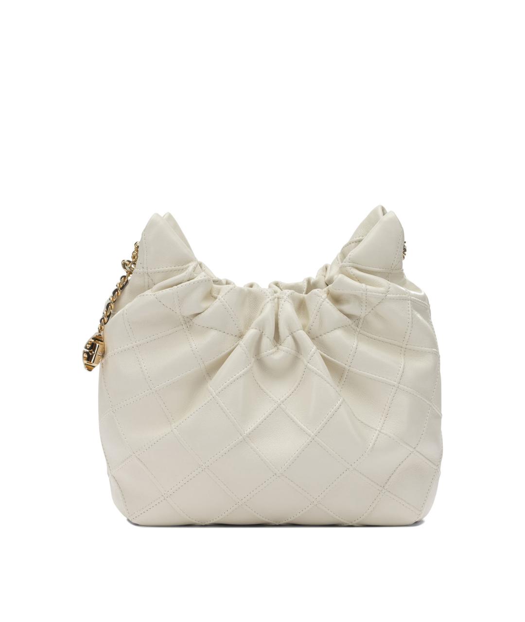 TORY BURCH Белая кожаная сумка через плечо, фото 3