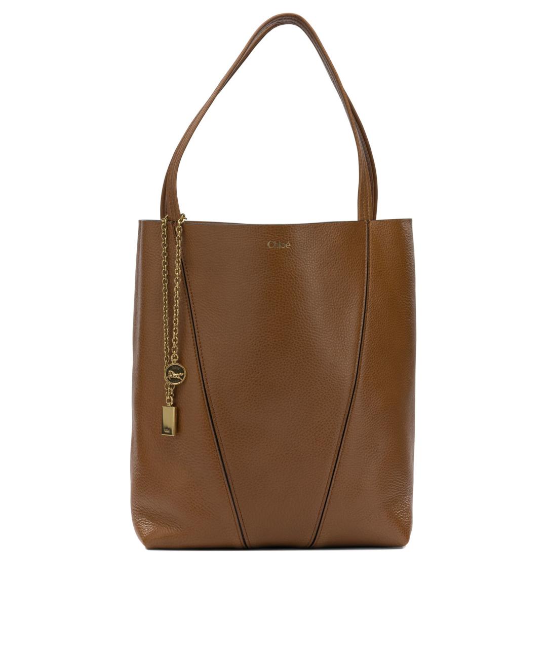 CHLOE Коричневая кожаная сумка через плечо, фото 1