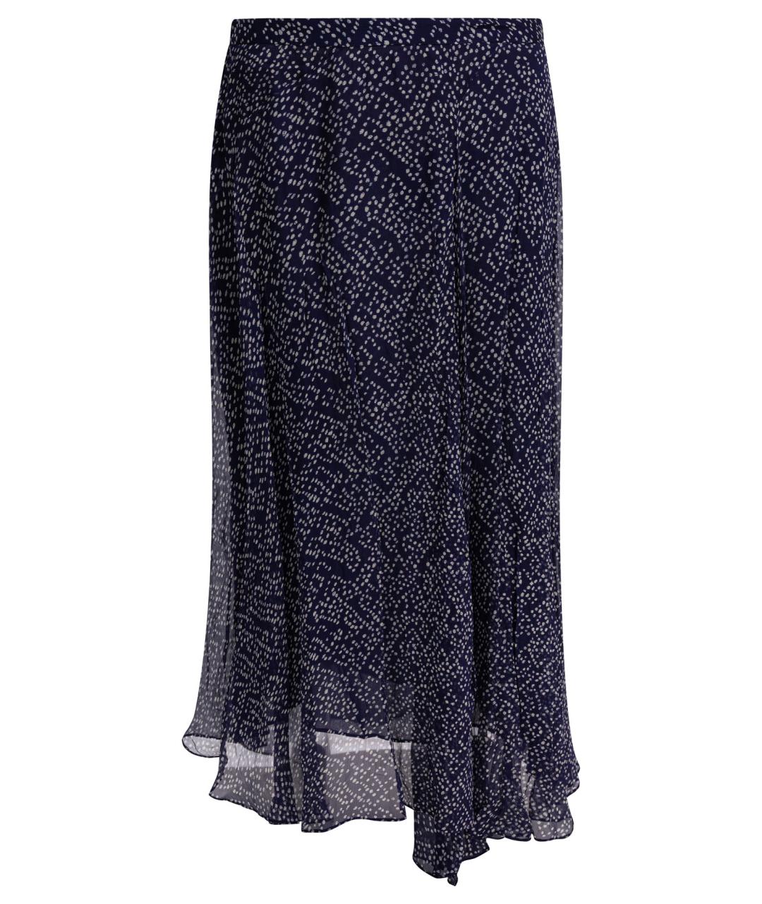 ISABEL MARANT Темно-синяя вискозная юбка миди, фото 1