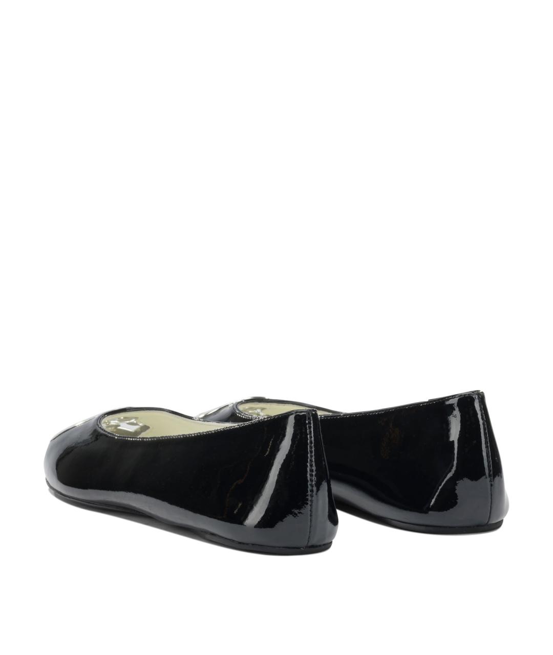 TORY BURCH Черные балетки из лакированной кожи, фото 4