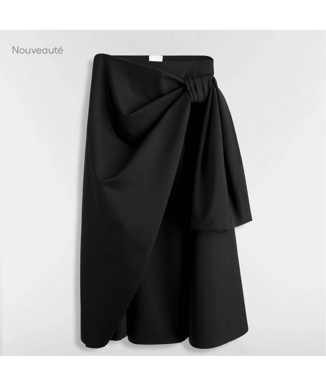 CHRISTIAN DIOR Черная юбка миди, фото 4