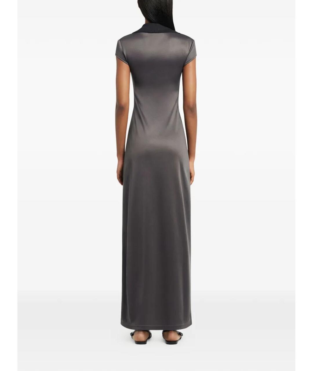 COURREGES Серое хлопковое повседневное платье, фото 4