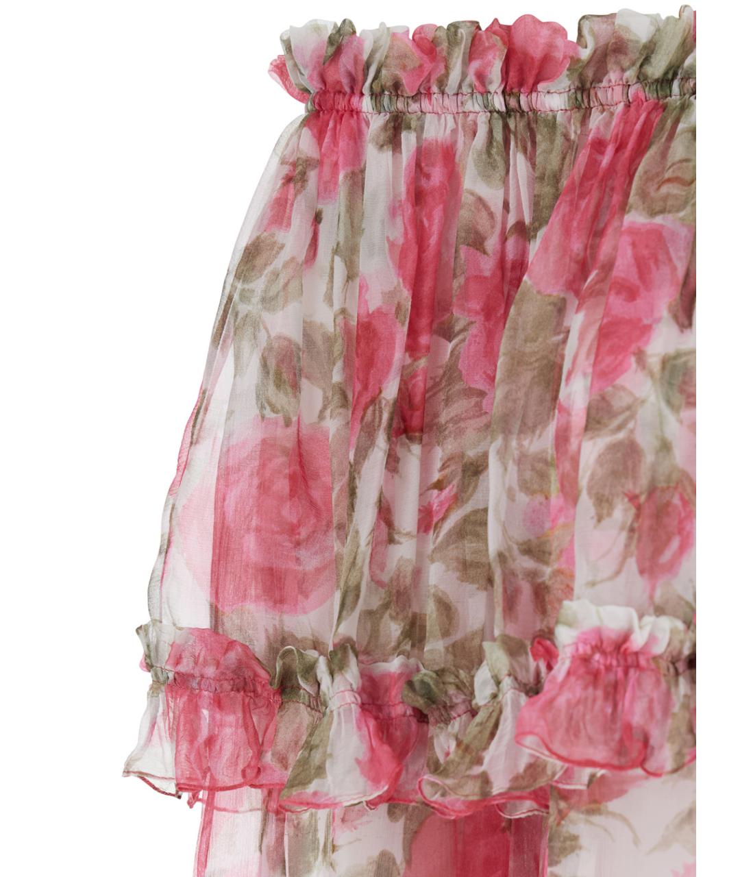 CHLOE Розовая шелковая блузы, фото 3