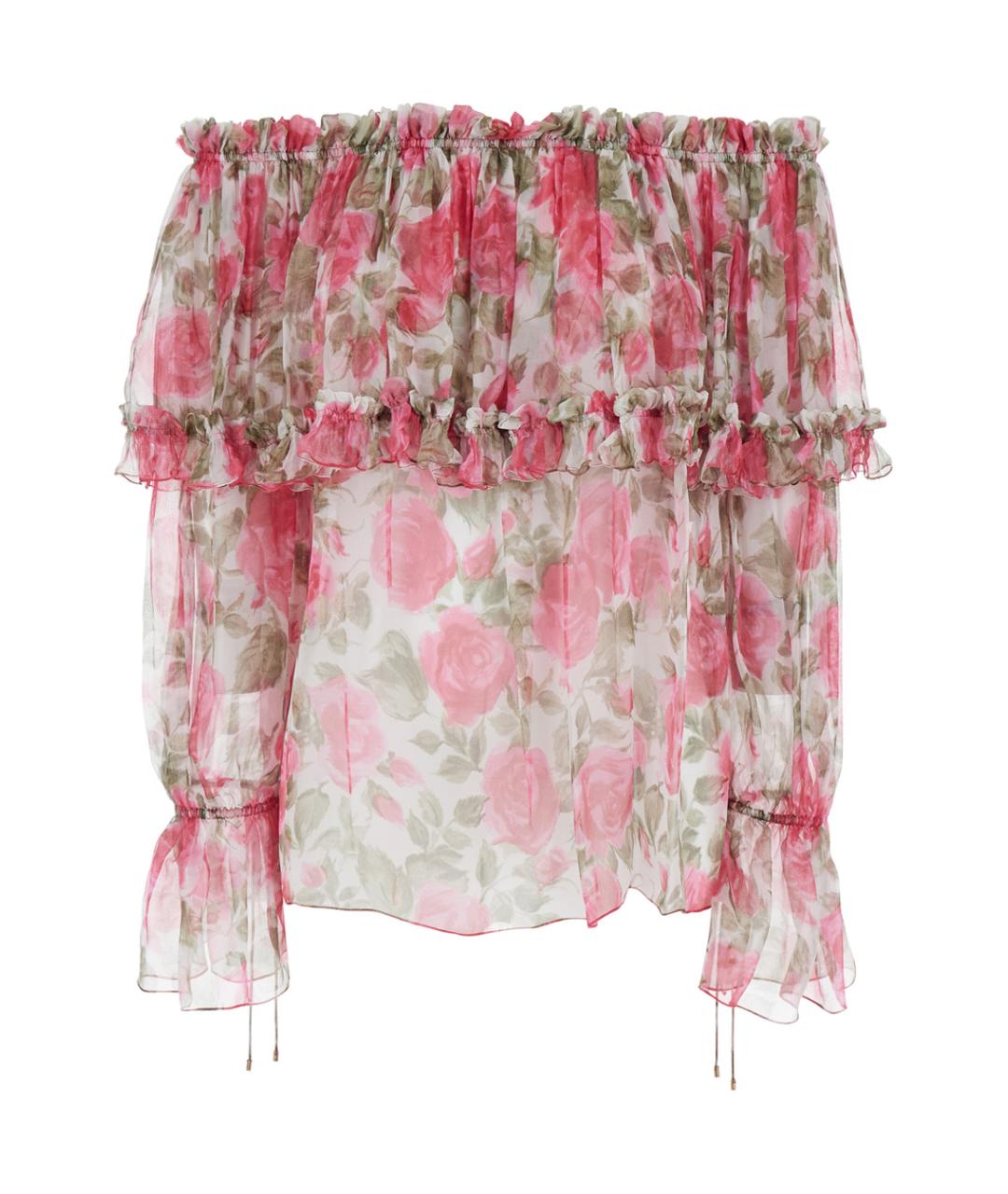 CHLOE Розовая шелковая блузы, фото 1