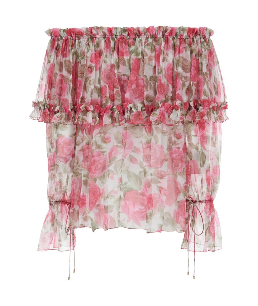 CHLOE Розовая шелковая блузы, фото 2