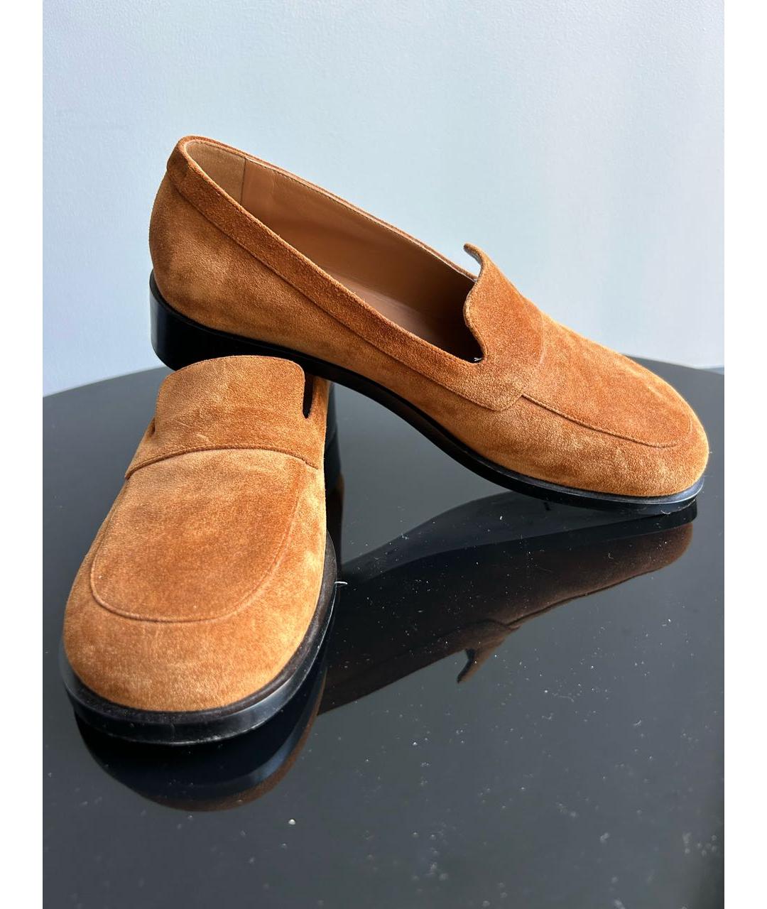THE ROW Коричневые замшевые лоферы, фото 5