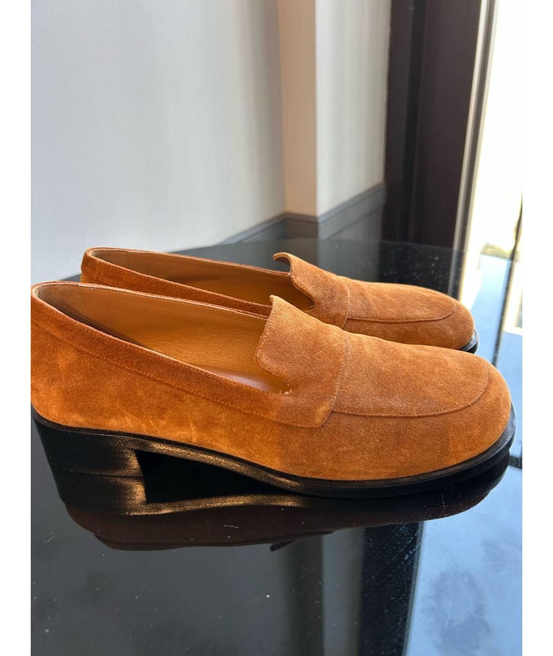 THE ROW Коричневые замшевые лоферы, фото 6