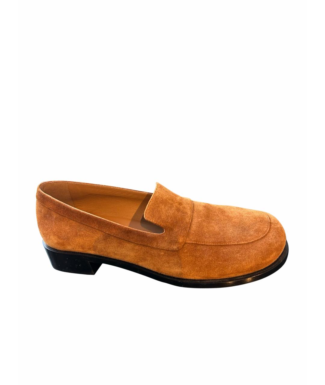 THE ROW Коричневые замшевые лоферы, фото 1