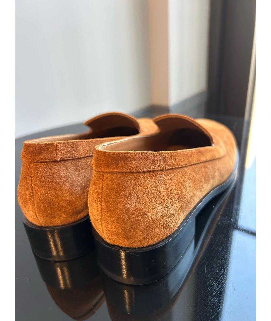 THE ROW Коричневые замшевые лоферы, фото 3