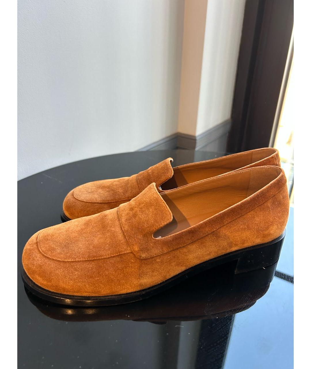 THE ROW Коричневые замшевые лоферы, фото 4