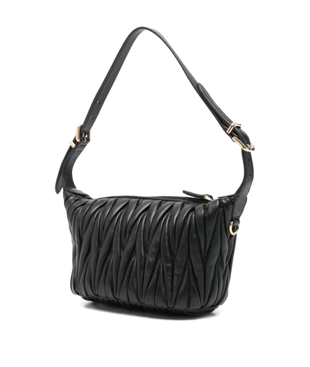 MIU MIU Черная кожаная сумка с короткими ручками, фото 3