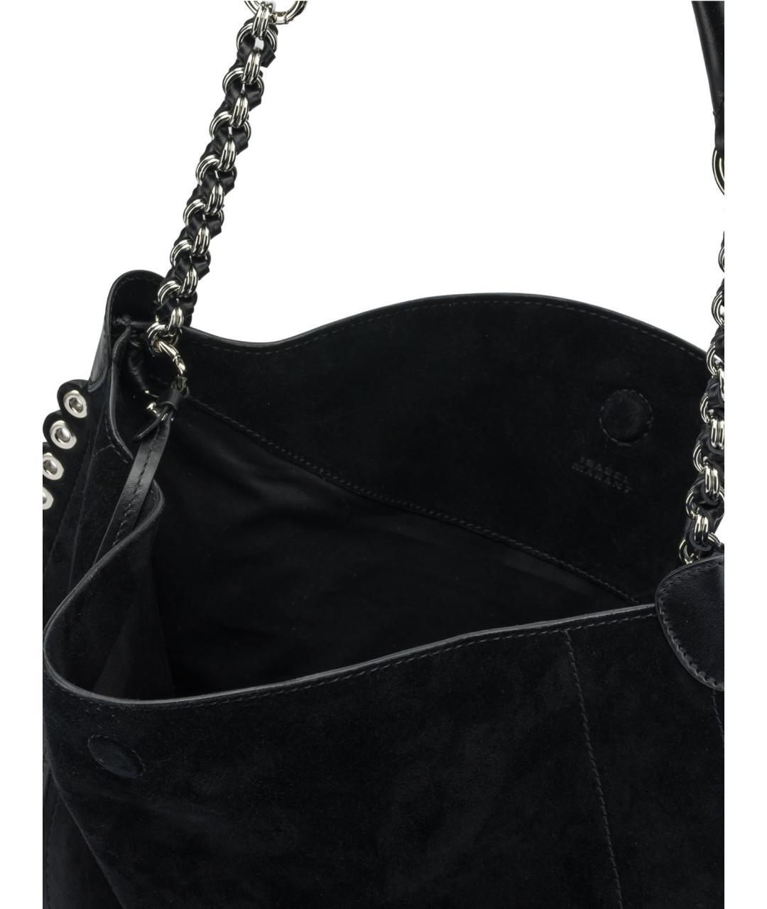 ISABEL MARANT Черная замшевая сумка через плечо, фото 5