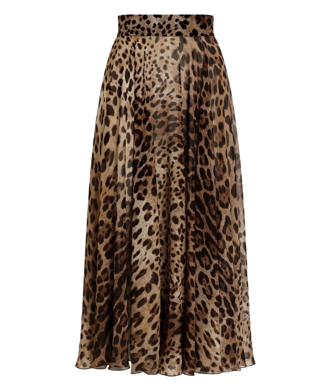 DOLCE&GABBANA Мульти хлопковая юбка миди, фото 1