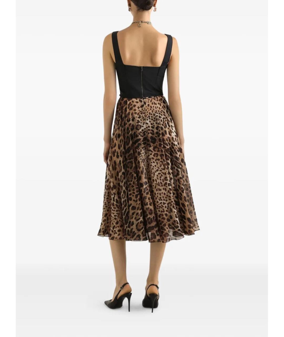 DOLCE&GABBANA Мульти хлопковая юбка миди, фото 5