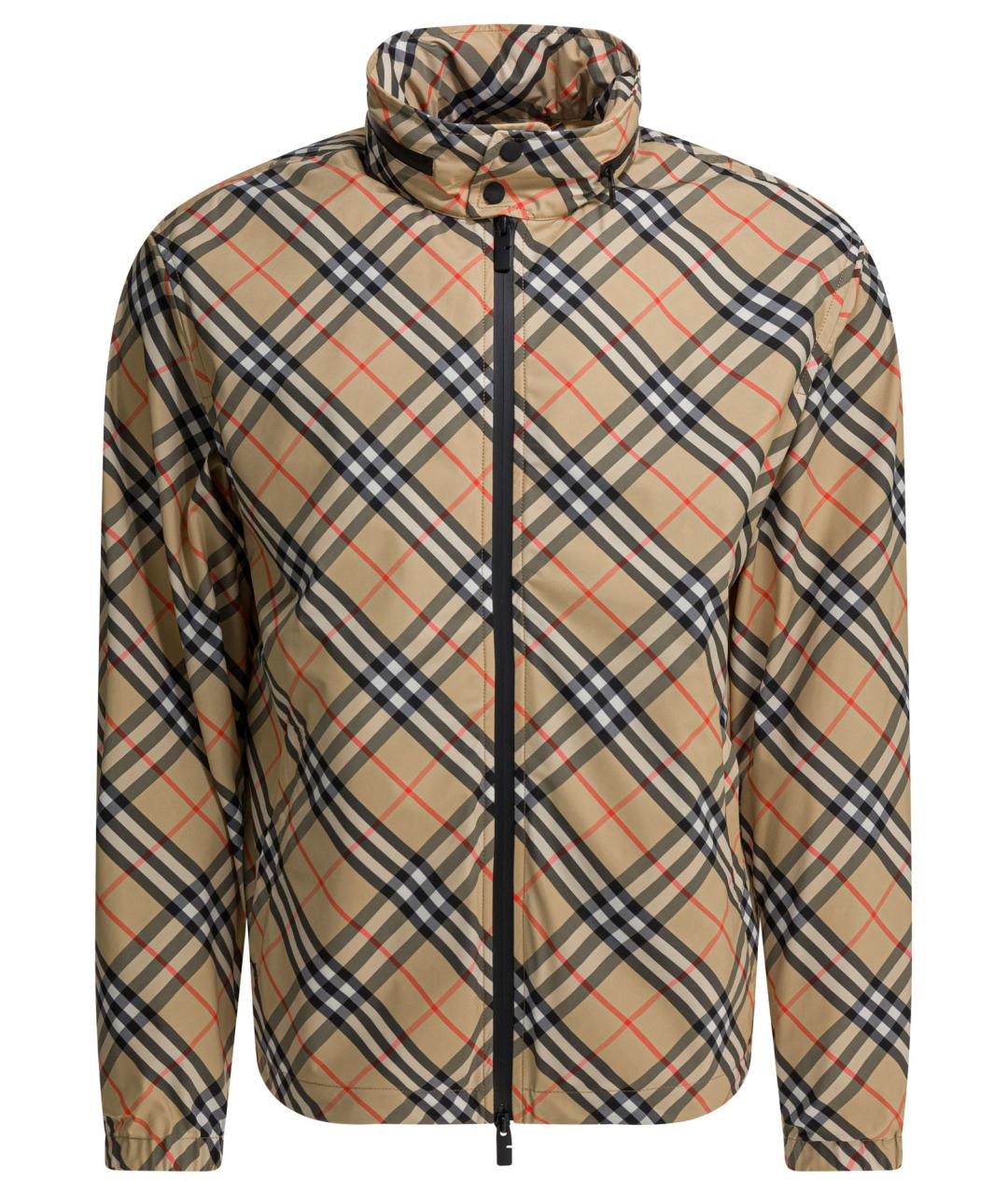 BURBERRY Бежевая полиэстеровая куртка, фото 1