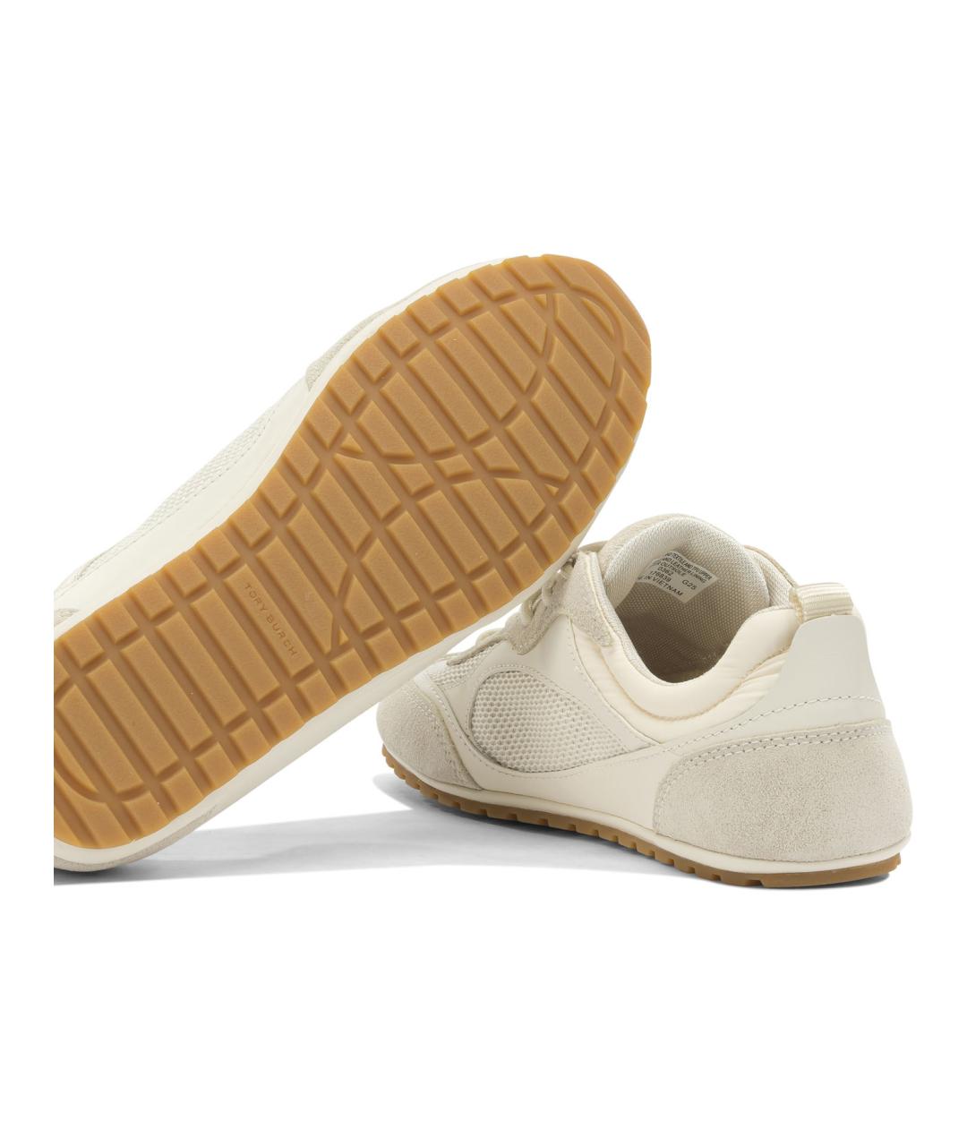 TORY BURCH Белые замшевые кроссовки, фото 5