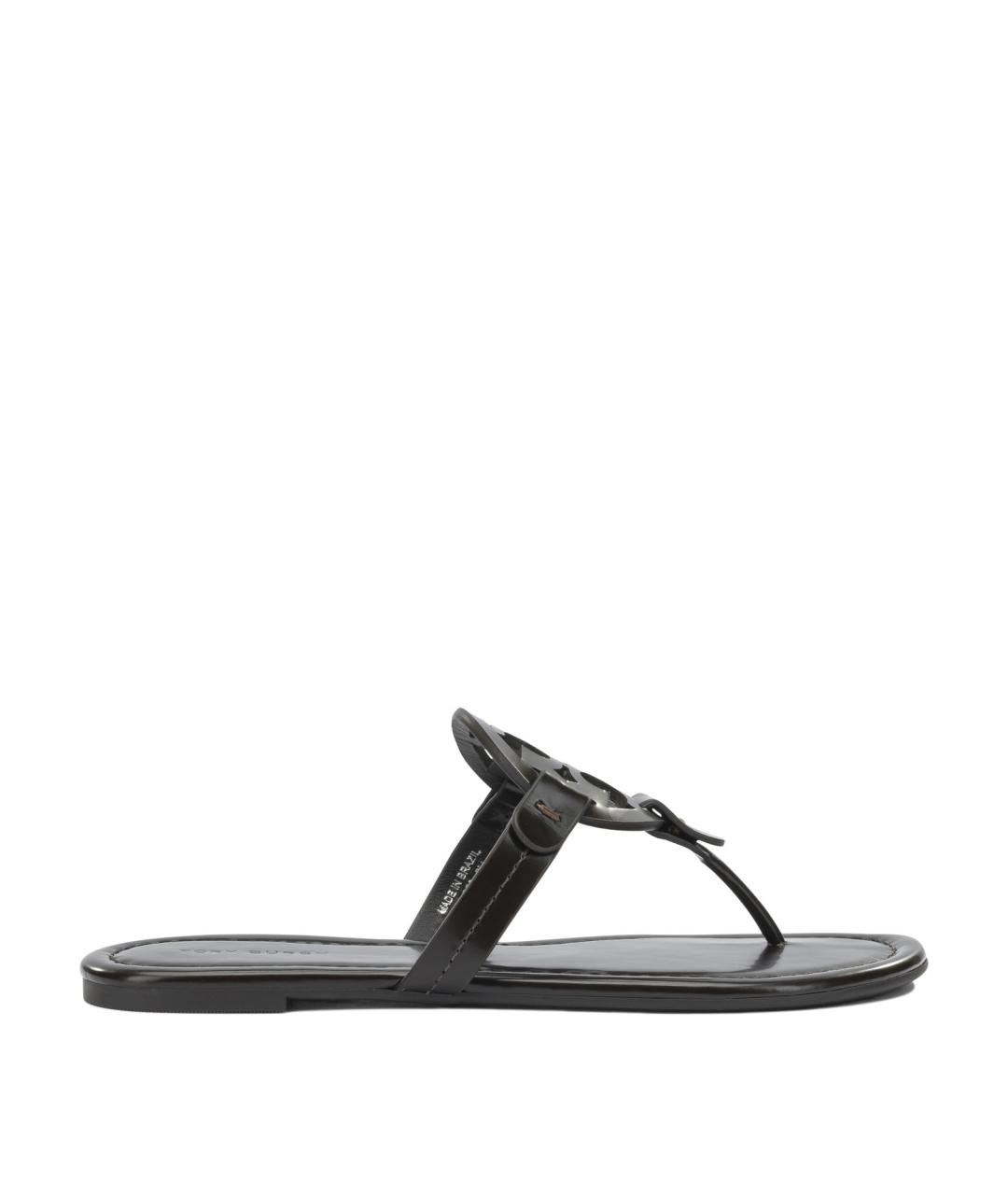 TORY BURCH Коричневые кожаные сандалии, фото 1