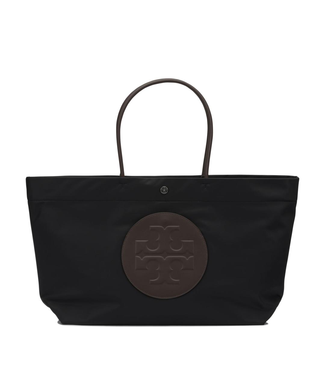 TORY BURCH Черная синтетическая сумка тоут, фото 1