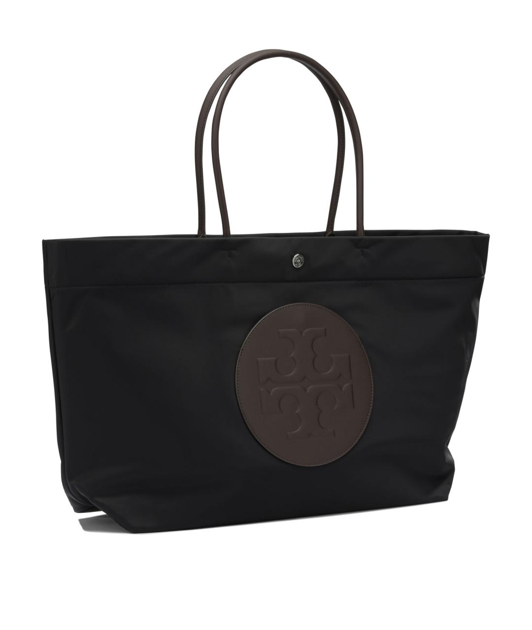 TORY BURCH Черная синтетическая сумка тоут, фото 2