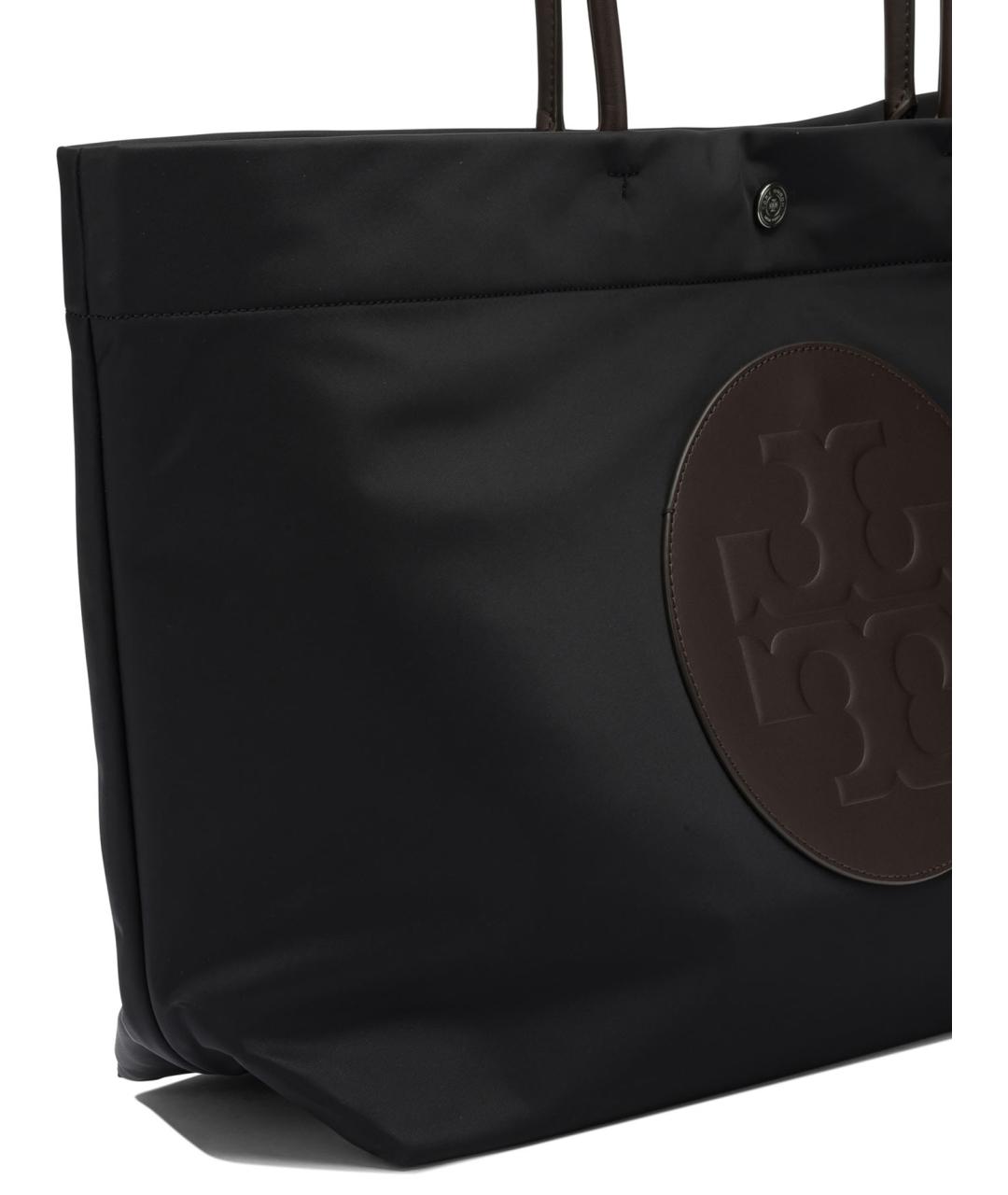 TORY BURCH Черная синтетическая сумка тоут, фото 4