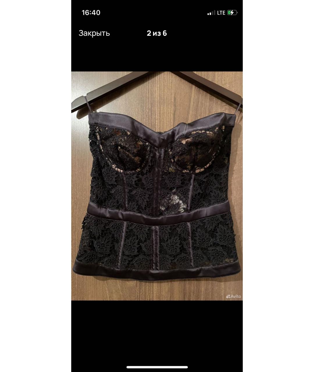 LA PERLA Черный корсет, фото 2