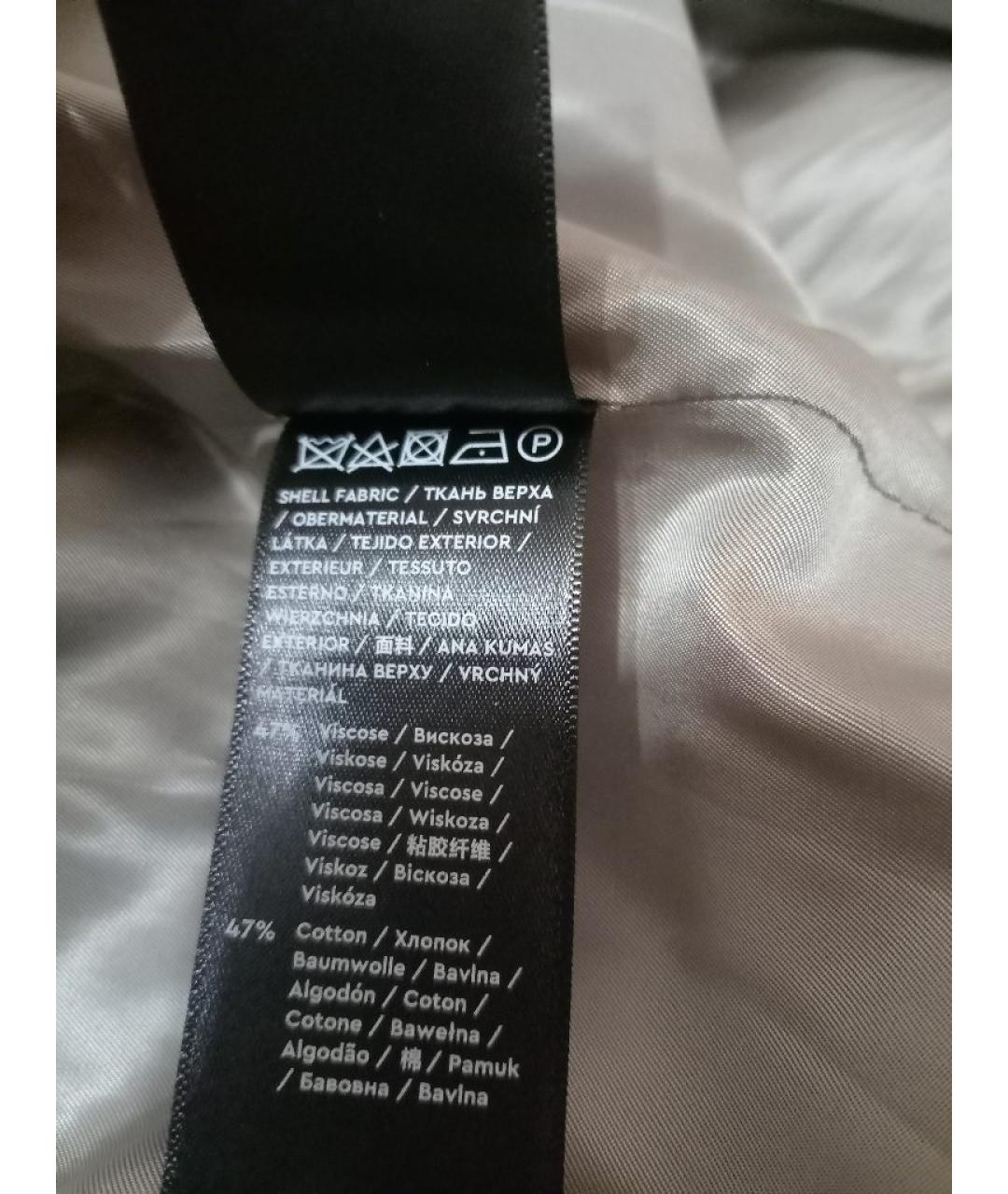 12 STOREEZ Серый хлопковый тренч/плащ, фото 4